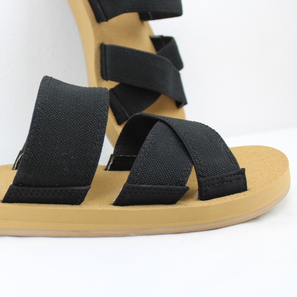Roxy Sandals Slip On Black Size 10
